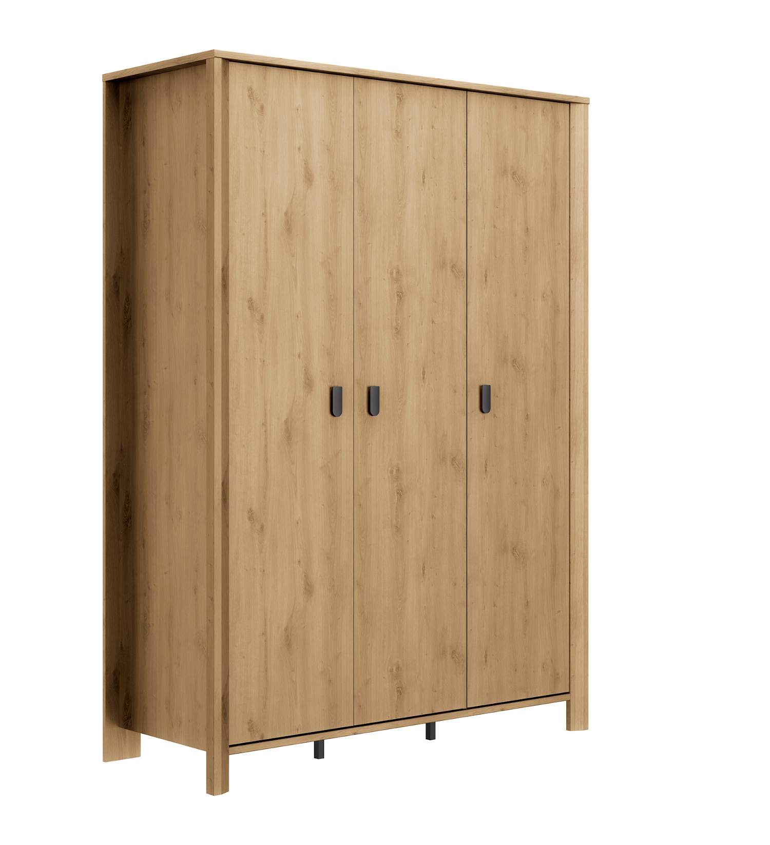 Lugano ντουλάπα με 3 πόρτες 149x60x208εκ. Artisan Oak