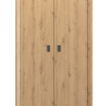 Lugano ντουλάπα με 2 πόρτες 104x60x208εκ. Artisan Oak