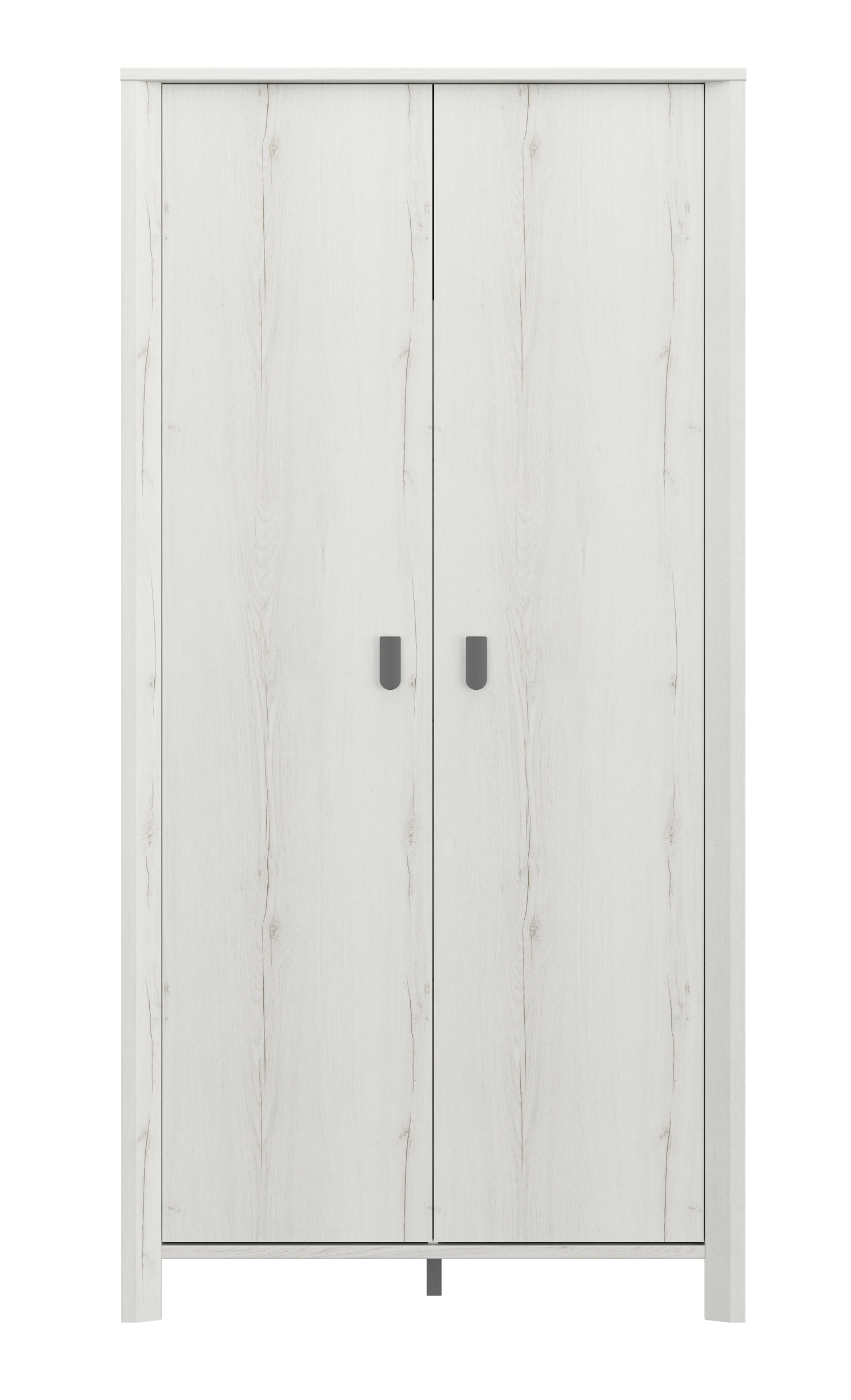 Lugano ντουλάπα με 2 πόρτες 104x60x208εκ. Whitewashed Oak