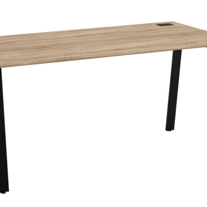 Mambo επαγγελματικό γραφείο 120x80x74εκ. με μεταλλικά πόδια Sonoma - Μαύρο