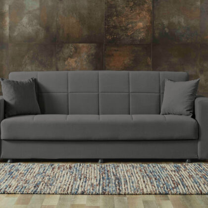 Sebastian καναπές κρεβάτι με αποθηκευτικό χώρο 210x78εκ. Γκρι