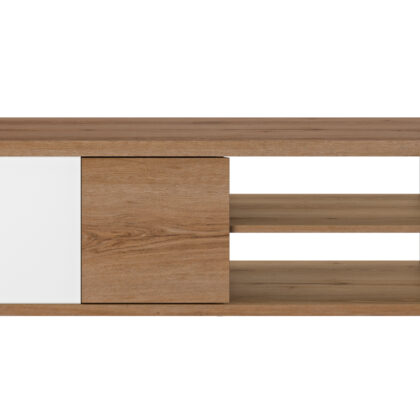 Otello τραπεζάκι σαλονιού 110x60x40εκ. Helvezia Oak / Λευκ΄ό