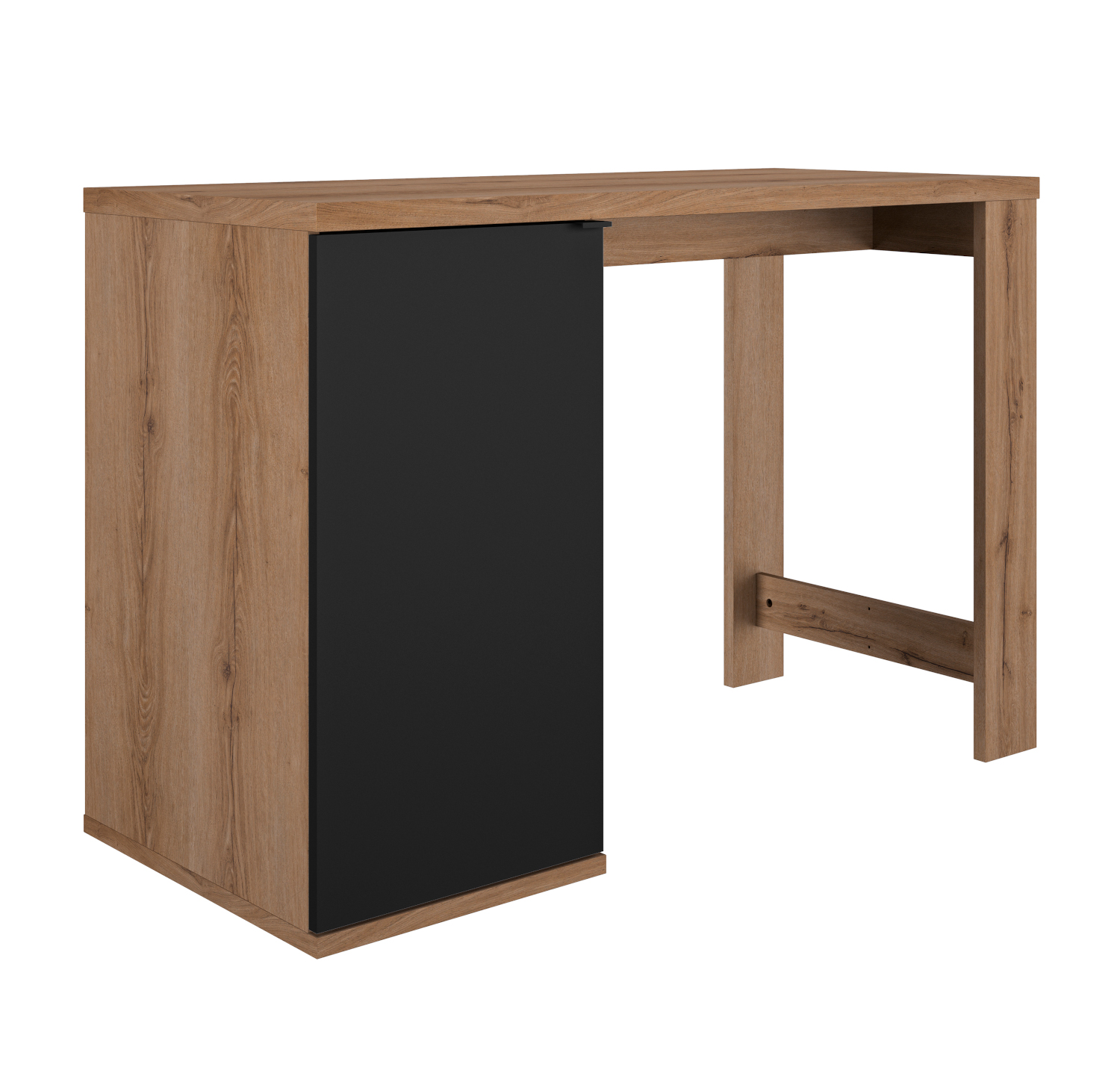 Otello τραπέζι ψηλό bar 136x60x91εκ. Helvezia Oak / Μαύρο
