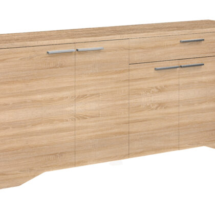 Palace μπουφές με 4 πόρτες και ένα συρτάρι 186x45x84εκ. Sonoma