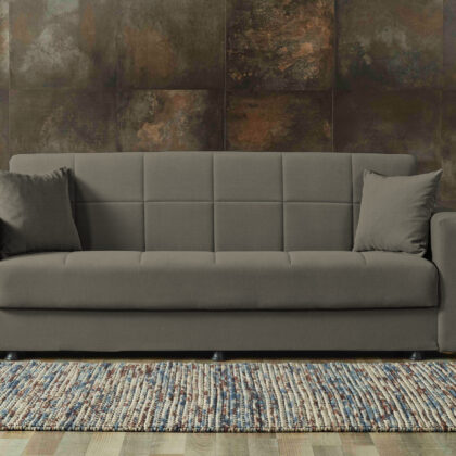 Sebastian καναπές κρεβάτι με αποθηκευτικό χώρο 210x78εκ. Μπεζ σκούρο