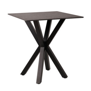 Τραπέζι Alberto τσιμέντο 70 x 70 x 76 Sintered stone, Μέταλλο Τσιμέντο