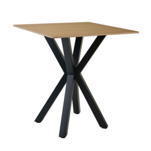 Τραπέζι Alberto Ξύλο 70 x 70 x 76 Sintered stone, Μέταλλο Ξύλο