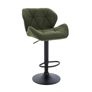 Σκαμπό Comfort ύφασμα Κυπαρισσί 53 x 52 x 91-111 Βελούδο, Μέταλλο Κυπαρισσί