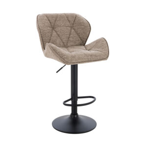 Σκαμπό Comfort ύφασμα γκρεζ 53 x 52 x 91-111 Μέταλλο, Ύφασμα ΓΚΡΕΖ