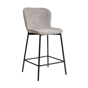 Σκαμπό Melina-Bar γκρεζ 55 x 48 x 95 Μέταλλο, Ύφασμα ΓΚΡΕΖ