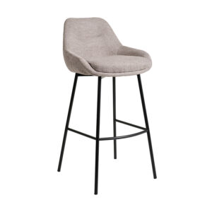 Σκαμπό Roko ύφασμα γκρεζ 49 x 53 x 97 Μέταλλο, Ύφασμα ΓΚΡΕΖ