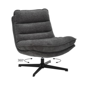 Πολυθρόνα Zen γκρι 75 x 86 x 87 Μέταλλο, Ύφασμα Γκρι