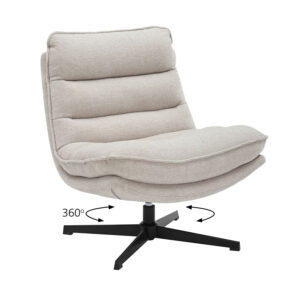 Πολυθρόνα Zen μπεζ 75 x 86 x 87 Μέταλλο, Ύφασμα Μπεζ