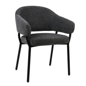 Πολυθρόνα Noel γκρι 59 x 60 x 81 Μέταλλο, Ύφασμα Γκρι