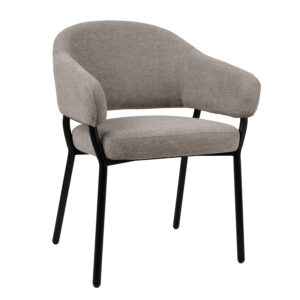 Πολυθρόνα Noel γκρεζ 59 x 60 x 81 Μέταλλο, Ύφασμα ΓΚΡΕΖ