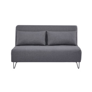Καναπές – Κρεβάτι Duo γκρι 141 x 90 x 81 Ξύλο, Μέταλλο, Ύφασμα Γκρι