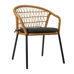 Πολυθρόνα Nuera Φυσικό 61.5 x 61 x 80 Wicker Φυσικό