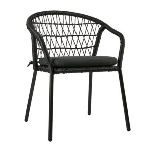 Πολυθρόνα Nuera Μαύρο 61.5 x 61 x 80 Wicker Μαύρο