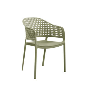 Πολυθρόνα Cuba λαδί 56 x 54 x 81 Πολυπροπυλένιο (PP) Λαδί