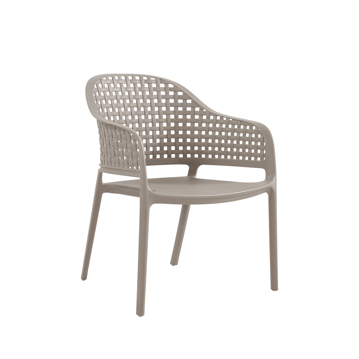 Πολυθρόνα Cuba-L μόκα 66 x 67 x 82 Πολυπροπυλένιο (PP) Μόκα