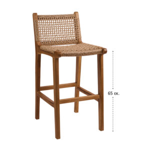 Σκαμπό Dorin-S Φυσικό 41 x 54 x 90 TEAK Φυσικό