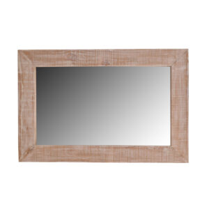 Καθρέπτης τοίχου ορθογώνιος Mirror-2 120 x 3 x 80 MINDI WOOD Φυσικό