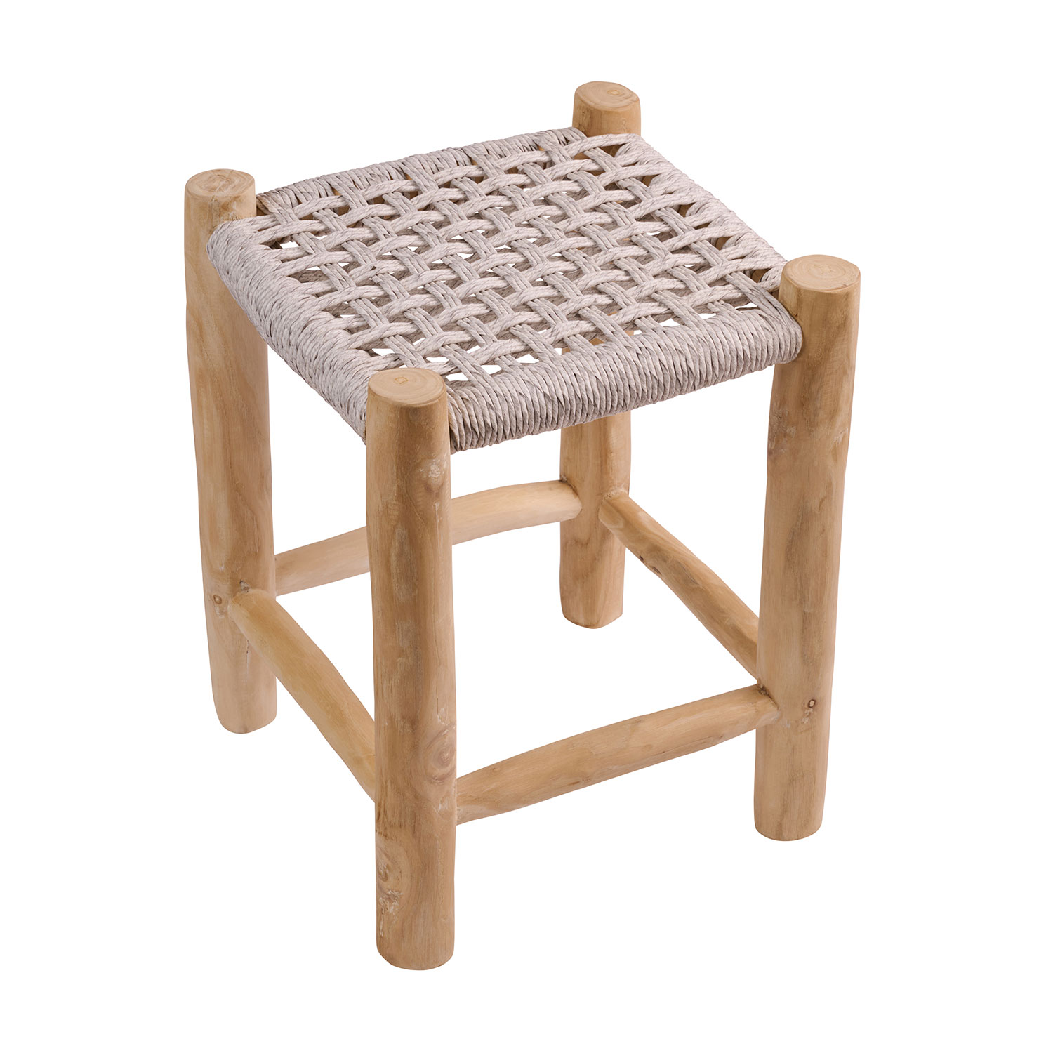 Σκαμπό Noor γκρι 35 x 35 x 47 TEAK Γκρι