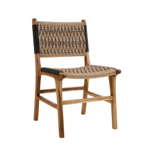 Καρέκλα FELIX φυσικό 50.5 x 62.5 x 87 TEAK Μπεζ-Μαύρο