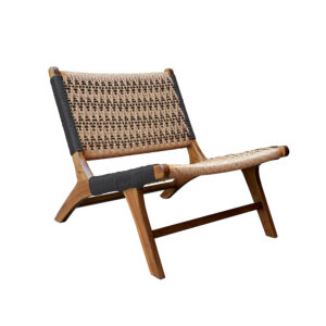 Πολυθρόνα POLI 66 x 80 x 68 TEAK Μπεζ-Μαύρο