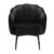 Πολυθρόνα Vela Μαύρο 67 x 60 x 78 Βελούδο, Μέταλλο Μαύρο