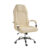 Kαρέκλα γραφείου Elda μπεζ 64 x 68 x 119-129 Τεχνόδερμα(PU), Χρώμιο Μπεζ