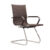 Καρέκλα Γραφείου Sienna Καφέ 55 x 54 x 90 Χρώμιο, Τεχνόδερμα PU Καφέ