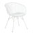 Πολυθρόνα Quasar  Λευκό 59.50 x 55 x 78 Μέταλλο, Πολυπροπυλένιο (PP) Λευκό
